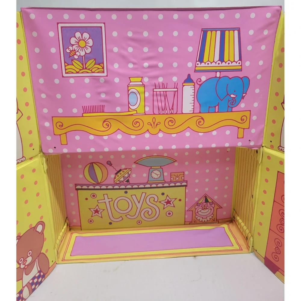Vintage 1977 Mattel Baby Tender Love Nursery Vinyl Dollhouse Carrying Case Trunk
